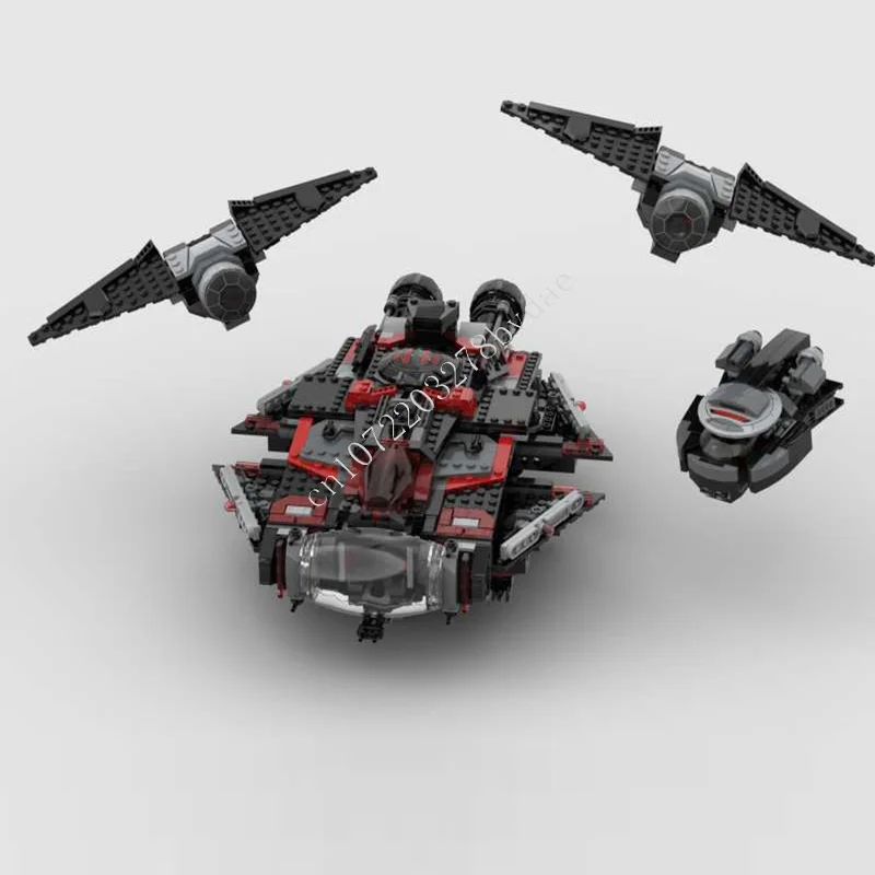 1331PCS The Dark Undying Space War Weapon MOC SpaceShip Battle Model Building Blocks Architecture Education Model Toys Gift