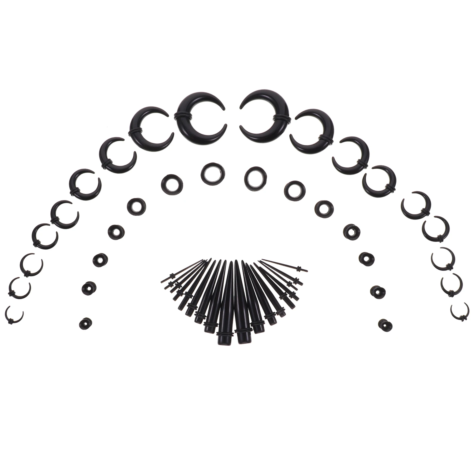 

1 Set Stretcher Expander Silicone Septum Ring For Ears Piercing Skin-Friendly Premium Lightweight Comfortable Easy Use Beginner