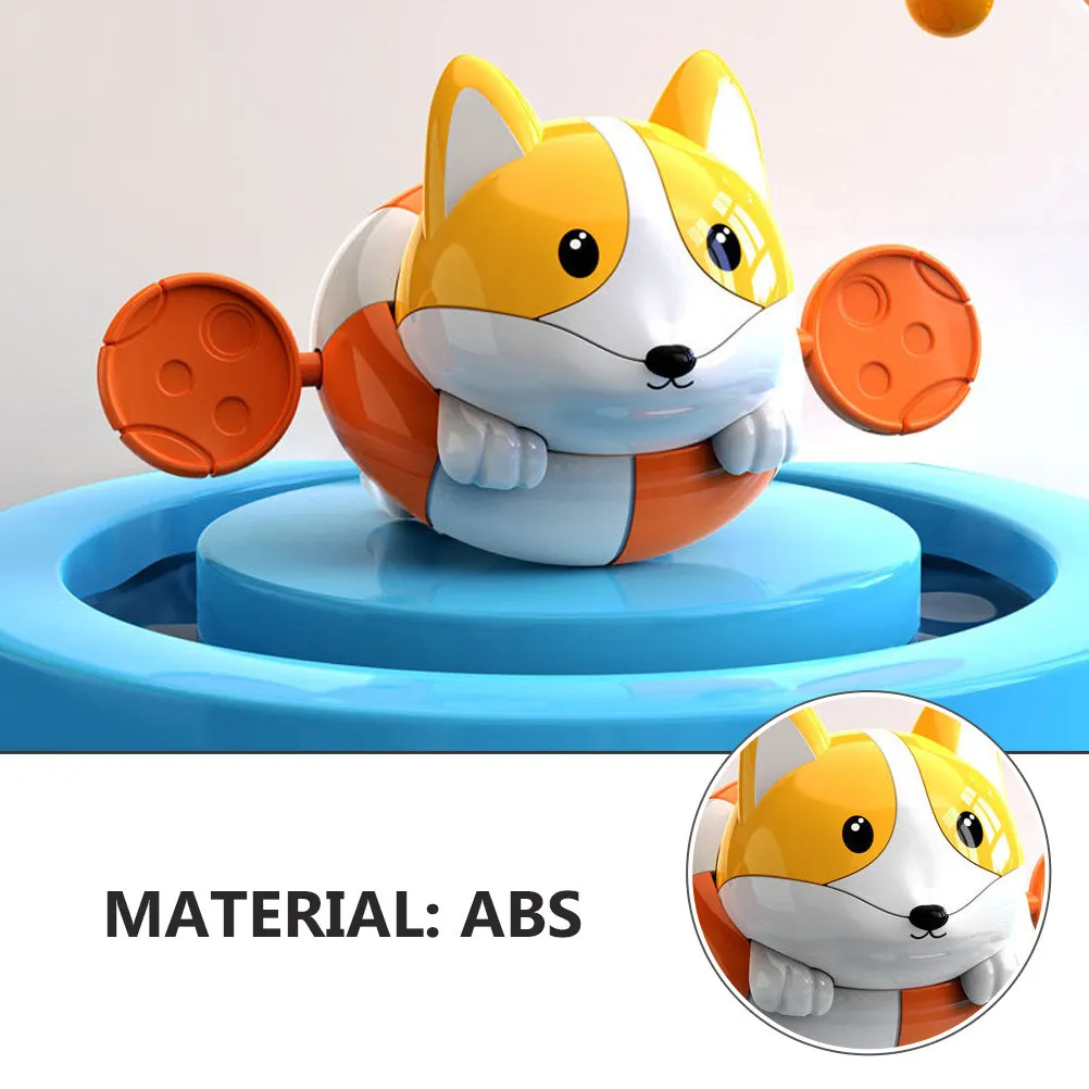 Lovely Corgi Dog Bath Plaything Infant Safe Lightweight Sturdy Smooth Edges for Bathtub Swimming Pool Shower Water Play