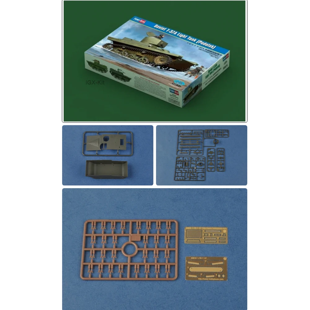 

Hobbyboss 83819 1:35 Scale Soviet T37 T-37A Amphibious Light Tank Early Vehicle Plastic Model Building Kit Hobby Assembly Toy