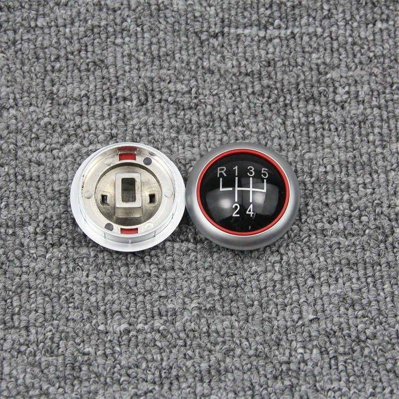 5/6 Speed Gear Shift Knob Stick Cover Cap Emblem Badge For Audi A4 B6 B7 B8 A6 S4 8K A5 8T Seat Ibiza 6J Leon Passat B6 B7 Golf