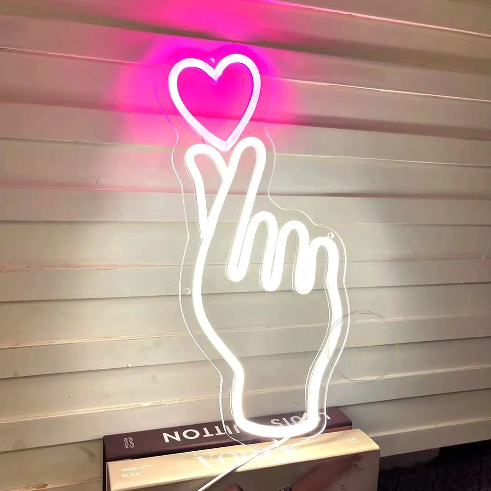 

Неоновая вывеска в форме сердца, светодиодная, USB, для декора стен в спальне, баре, пабе, ресторане, на день рождения, украшение для стен, неоновая подсветка