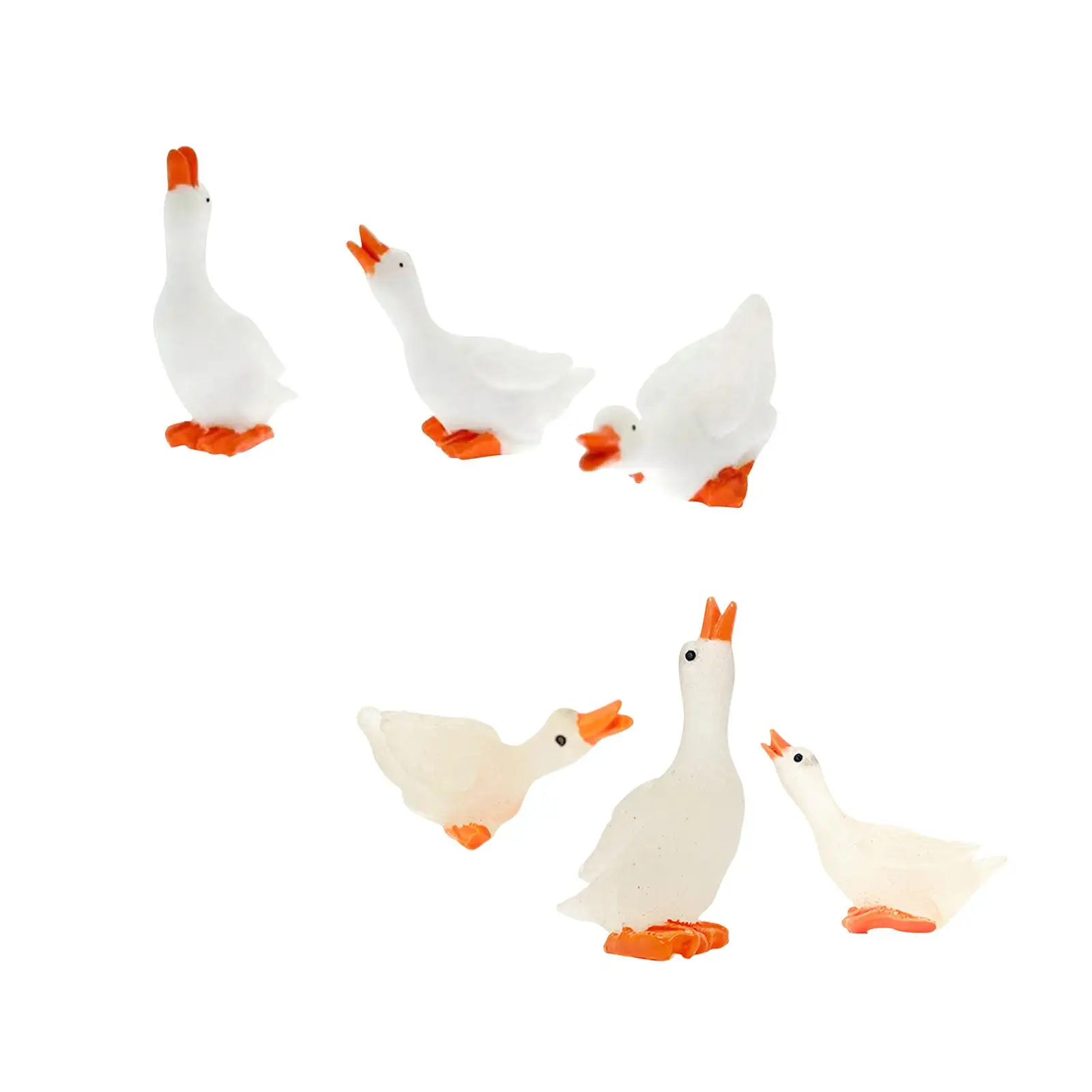 3Pcs Duck Garden Statues Funny Simulation Home Decor Ornaments Duck Sculptures for Living Room Yard Bedroom Table Indoor Outdoor