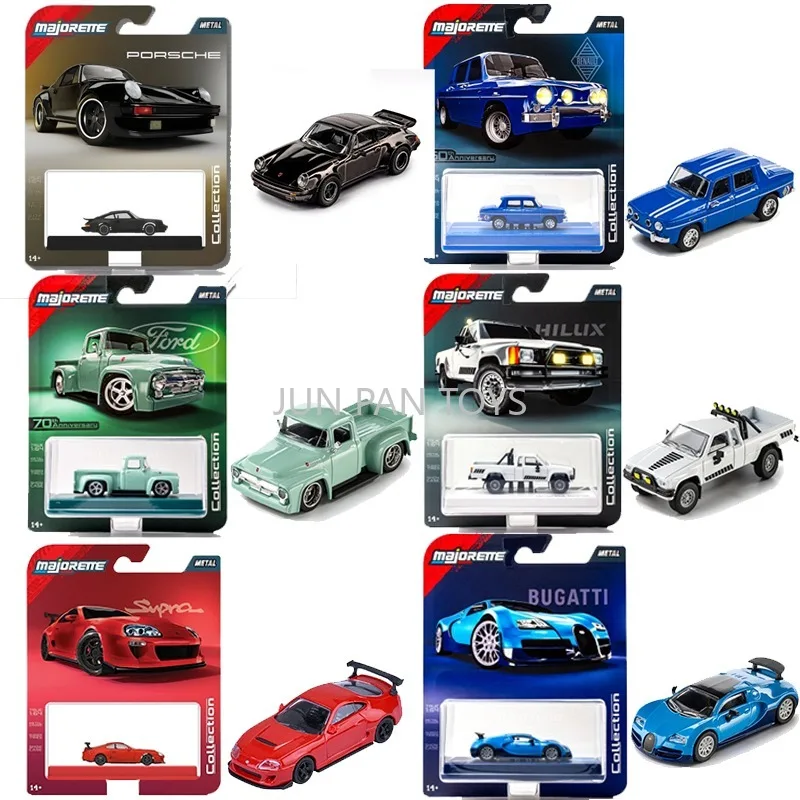 Modelo de Carro Diecast Original Majorette 1:64, Coleção Vintage, Pneus de Borracha, Peças que Abrem, Presente para Crianças e Adultos