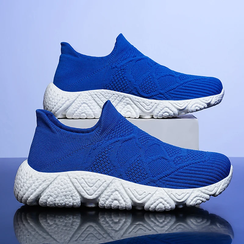 

Мужские повседневные кроссовки, легкие дышащие уличные кроссовки на толстой подошве, нескользящая мягкая сетчатая удобная уличная прогулочная обувь для мужчин