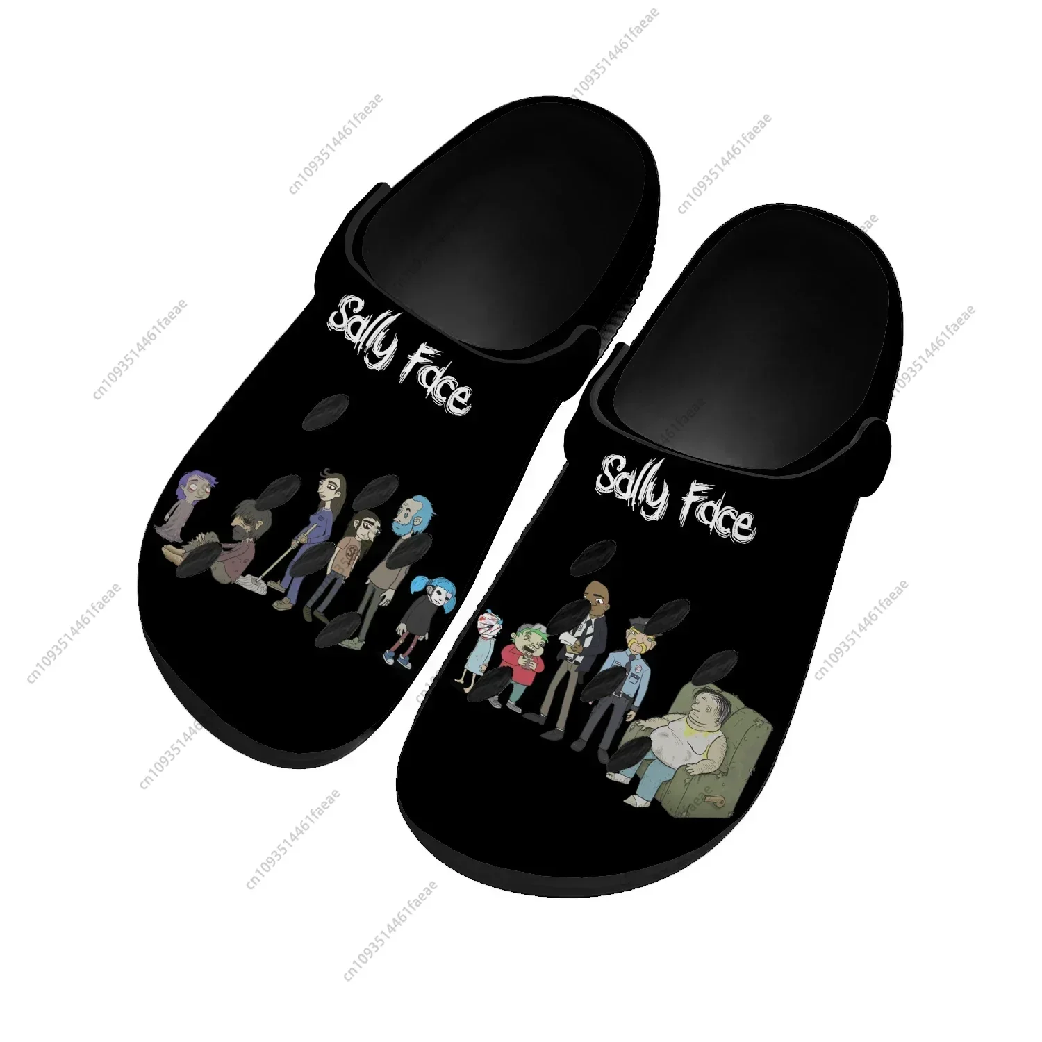 Sally Face Home Clogs Cartoon Game Mens Womens Youth Boys Girls Sandals Shoes Garden Bespoke Custom Shoes Beach Hole Slippers