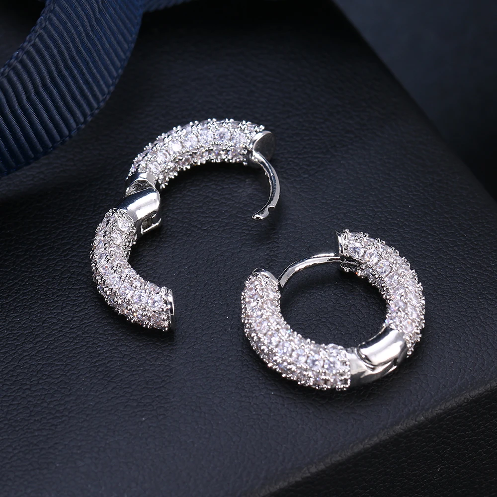 Emmaya Hot Sale Elegant Zirconia Earring Three Colors Choice Female Fascinating Dress-Up Fashion Banquet Classic Style Jewelry