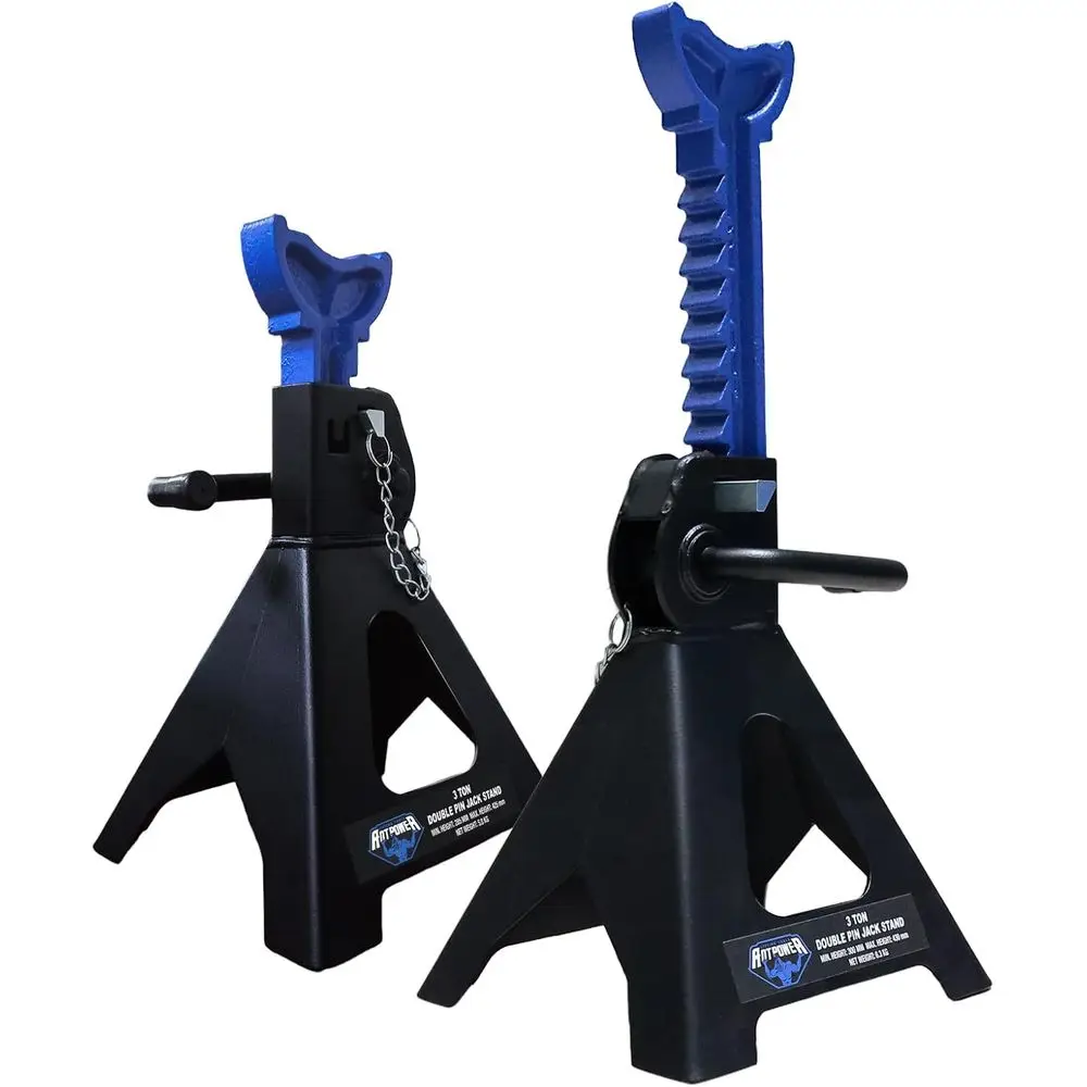 

ANTPOWER Car Jack Stands 3 Ton with Double Locking Heavy Duty 11.2"-16.8" Adjustable or Liting SUV, Pickup Truck Garage 6000 lbs