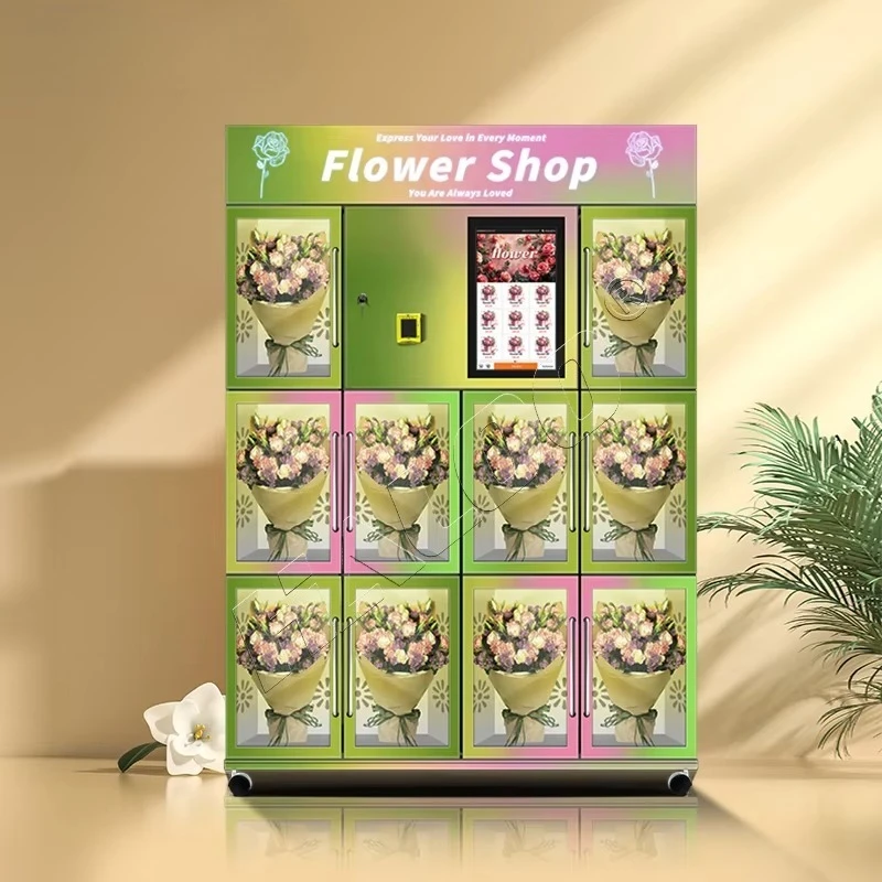 Vending Machine Manufacturer  Flower Automatic Fresh Flower Vending Machine with Cooling System