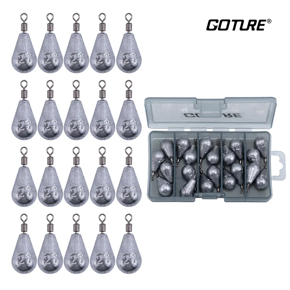 

Goture 21 г 30 г 40 г 50 г 60 г свинцовый каплевидный вес набор грузов для рыбалки для морской пресноводной рыбалки свинцовое грузило