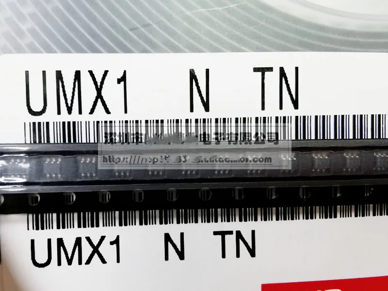 50 قطعة UMX1 N TN UMX1 N TN SOT363 triode العلامة التجارية الجديدة الأصلي