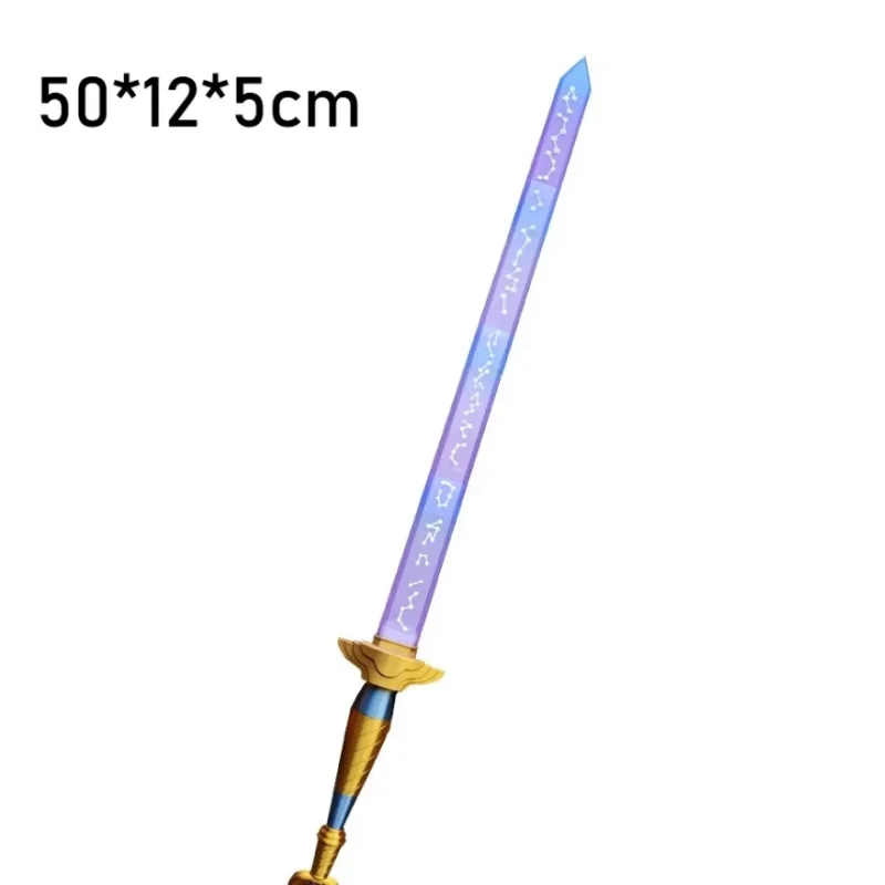 K팝 코스프레 악마 사냥꾼 롱 소드 소품 성인 변장 칼 소품 의상 무기 카니발 코스프레 의상 액세서리