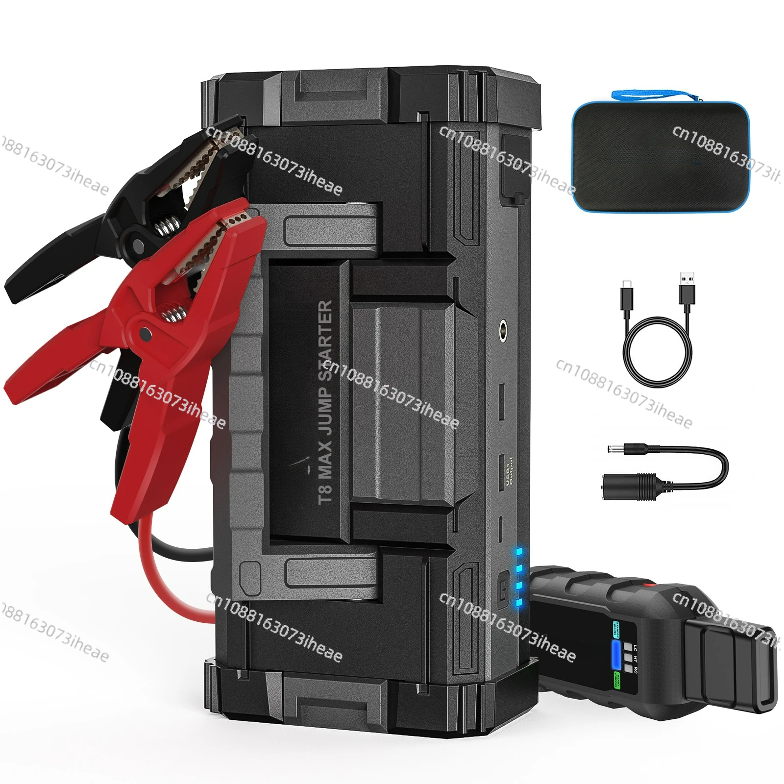 T8 Max 6000A Car Battery Jump Starter for All Gas or Upto 12L Diesel Powerful Heavy Duty Jump Starter