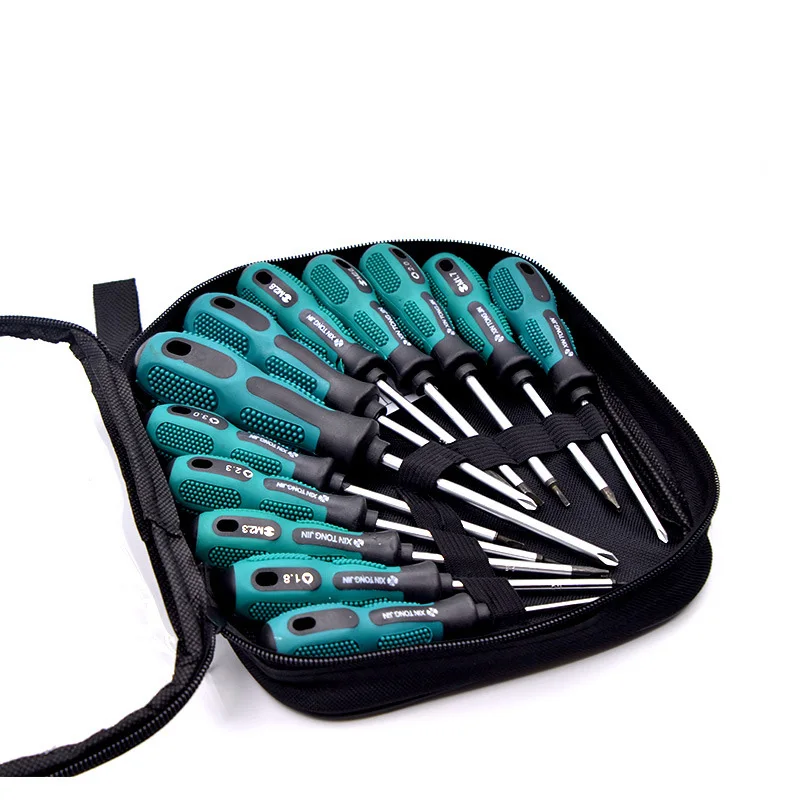 

12Pcs Insulated PP Handle Hand Screwdriver Screw Driver Electrician's Repair Tool Multi Tool Hand Tools