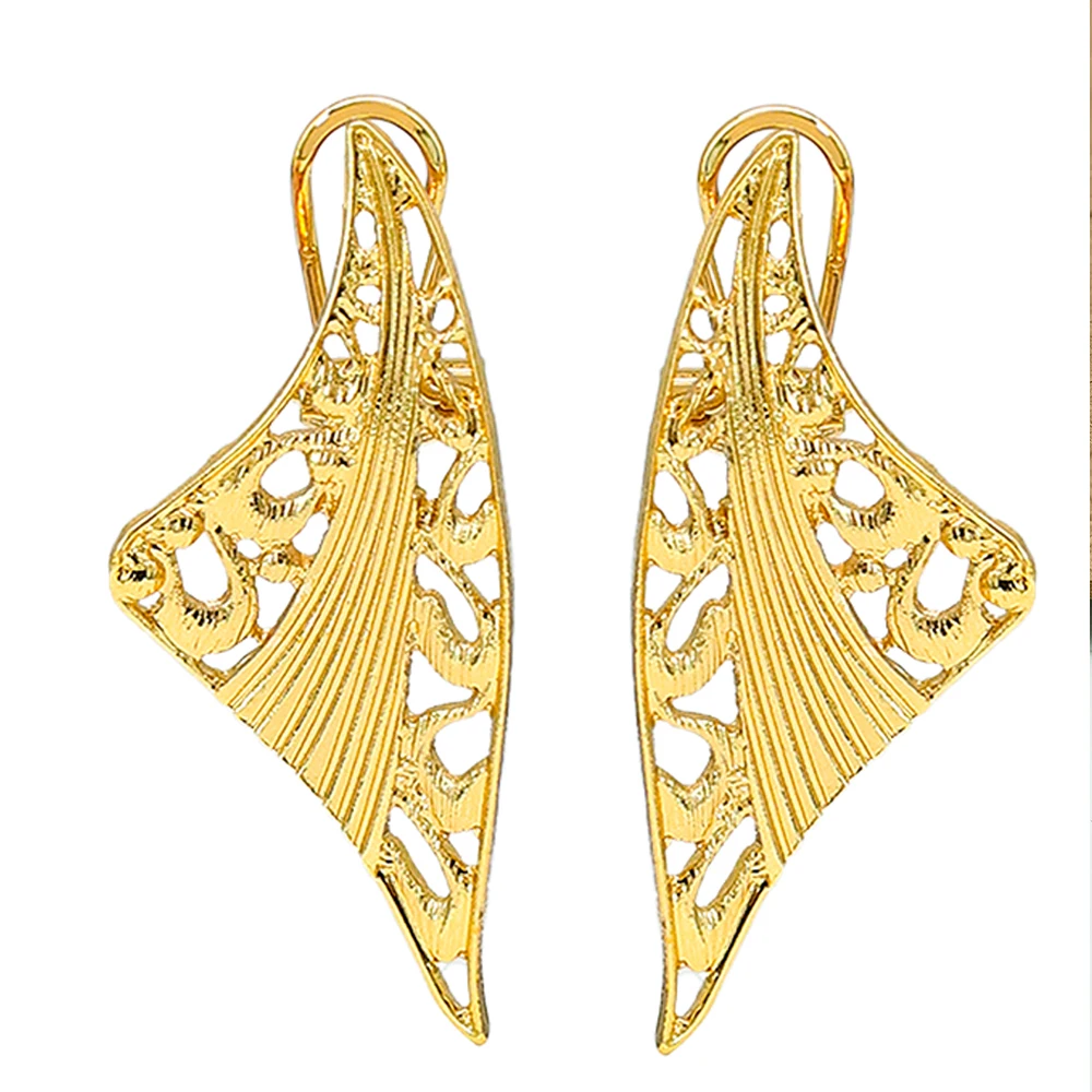 YTJX 2026 Neue Vintage Chunky C-Form Ohrringe für Frauen Hochwertige 18K Goldfarbene Gedrehte Ohrringe Modischer Alltagsschmuck Geschenk – Detail 4
