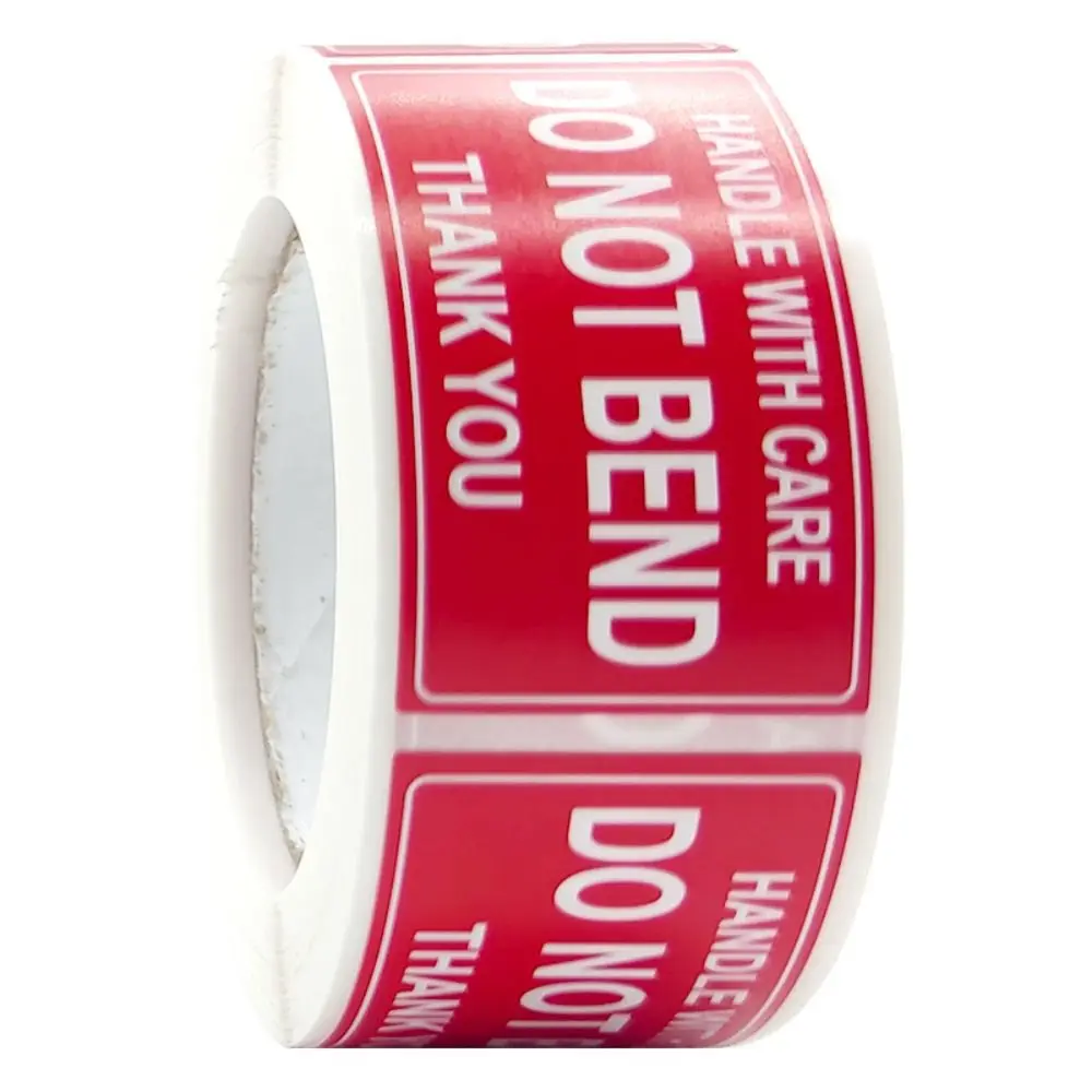 

250Pcs/Roll Please Handle Fragile Warning Label Stickers Care for Goods 25x45mm Fragile Shipping Stickers Yellow White