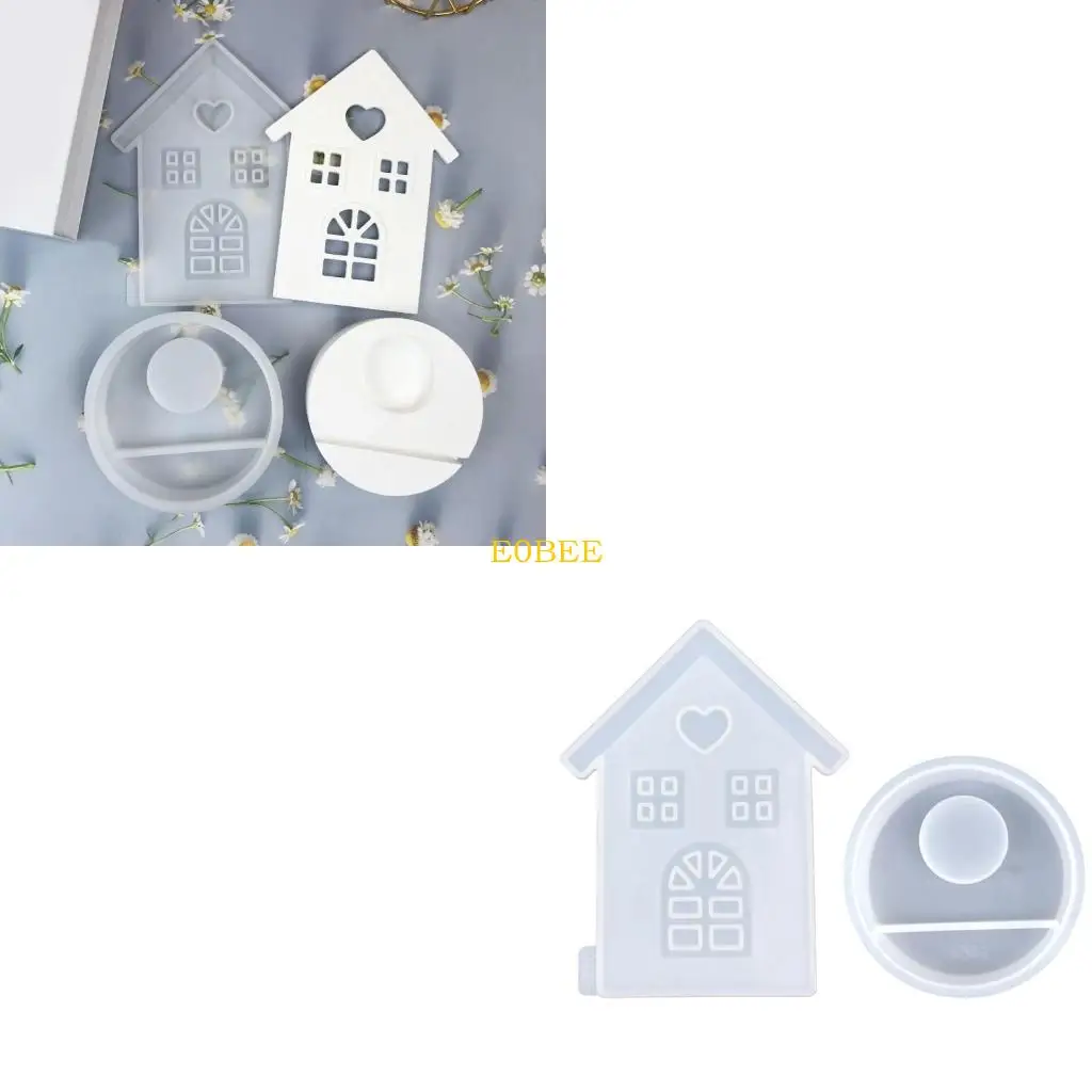 

E0BE Holder Silicone Mold Candlestick Mold Stand Jewelry Gypsum Mould