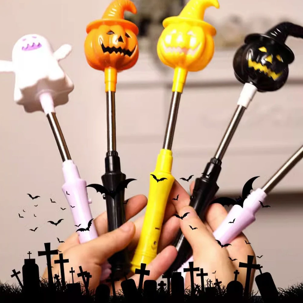 LED Pumpkins Wand Colorful Funny Glowing Sticks For Party Favors