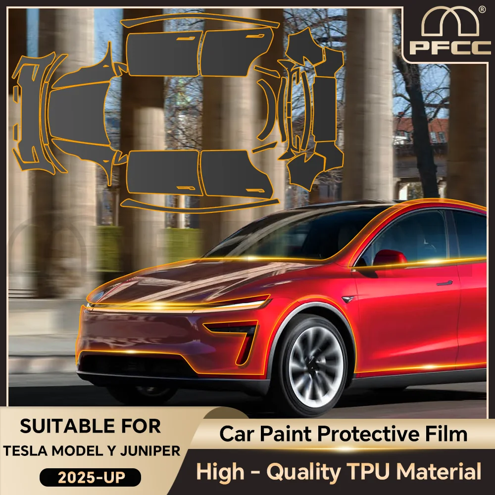 

9Mil PPF Scratch Resistant Car Paint Protection Film For Tesla Model Y Juniper 2025 2026-up Clear Bra PPF Decal Accessories