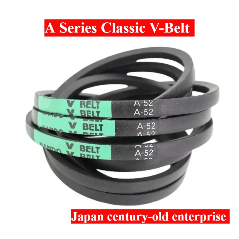 

A-16~A-65 Classic V-Belt Tools Woodworking Machinery Transmission Generator Excavator Bulldozer Japan Rubber Transmission Belt