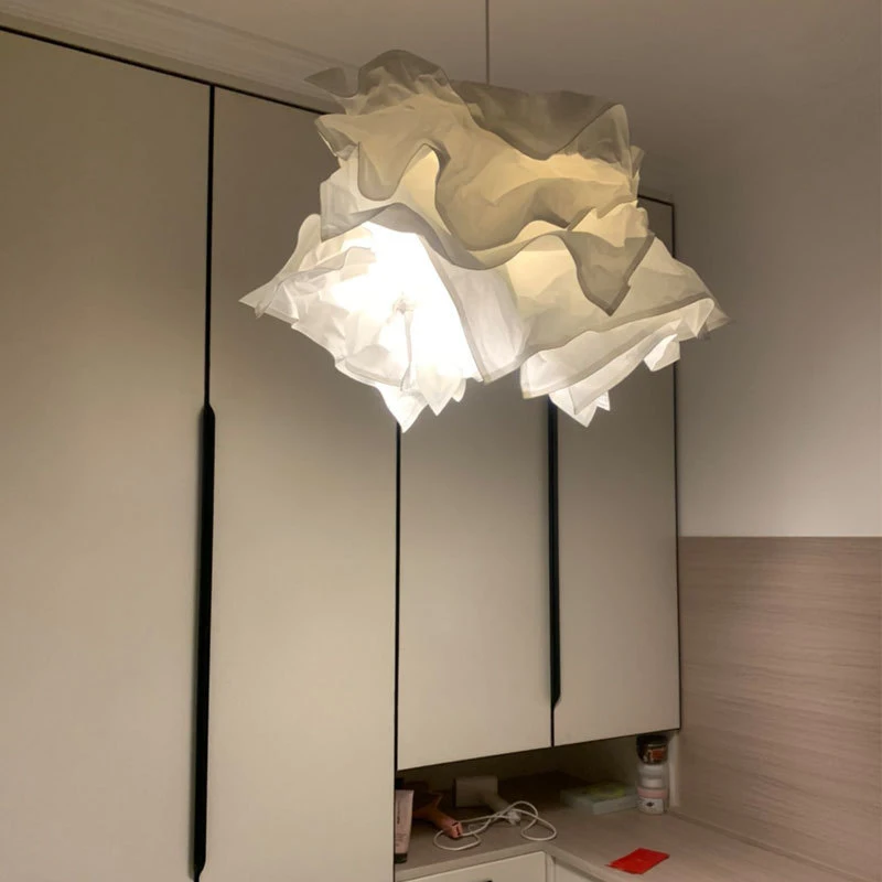 1Pc Art DIY Cloud Lamp Shade Flower Light Shade Ceiling Lampshade Decoration Chandelier Pendant for Living Room Bedroom Bar