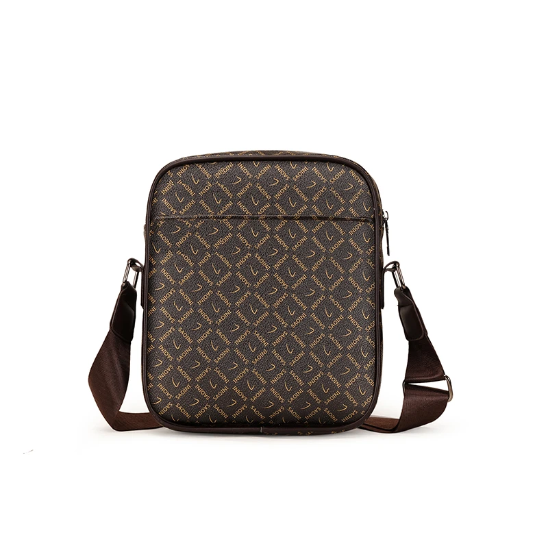 اتجاهات الموضة الرجال حقيبة يد حقيبة كتف عالية الجودة بولي Leather جلد الرجال حقائب كروسبودي الحديثة نمط رسول حقيبة كتف للرجال #2