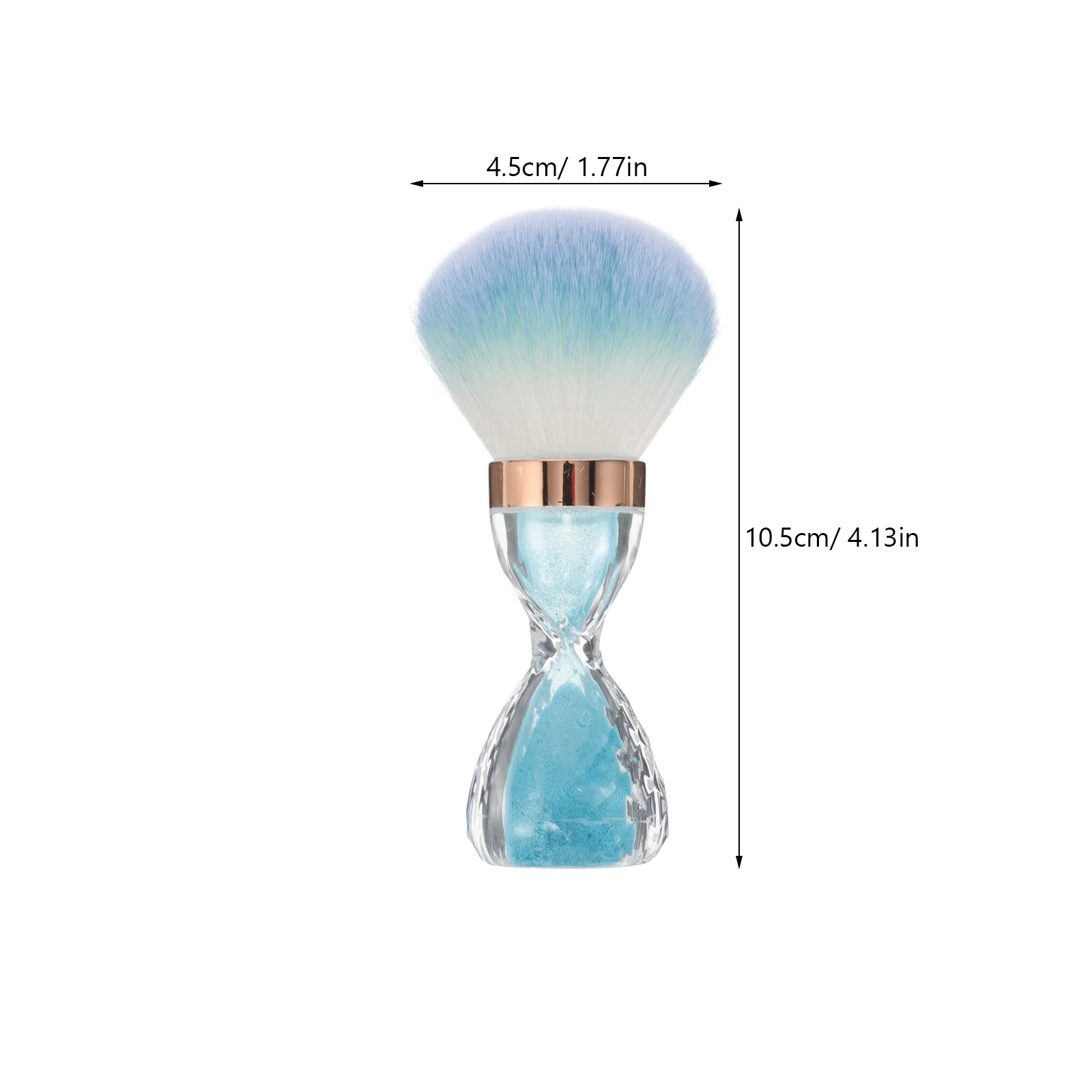 ネイルダストブラシクリーナーブルーラージソフトブラシメイクアップツール用アクリルネイルアートクリーニングポータブルダストリムーバーツールサロン