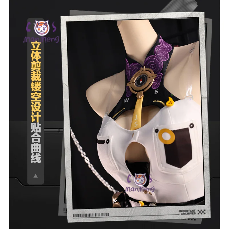 Yidhari Costume Cosplay Gioco Zenless Zone Zero Tuta cappello coda puntello calzini accessori Festa di Halloween Set uniforme dolce da donna