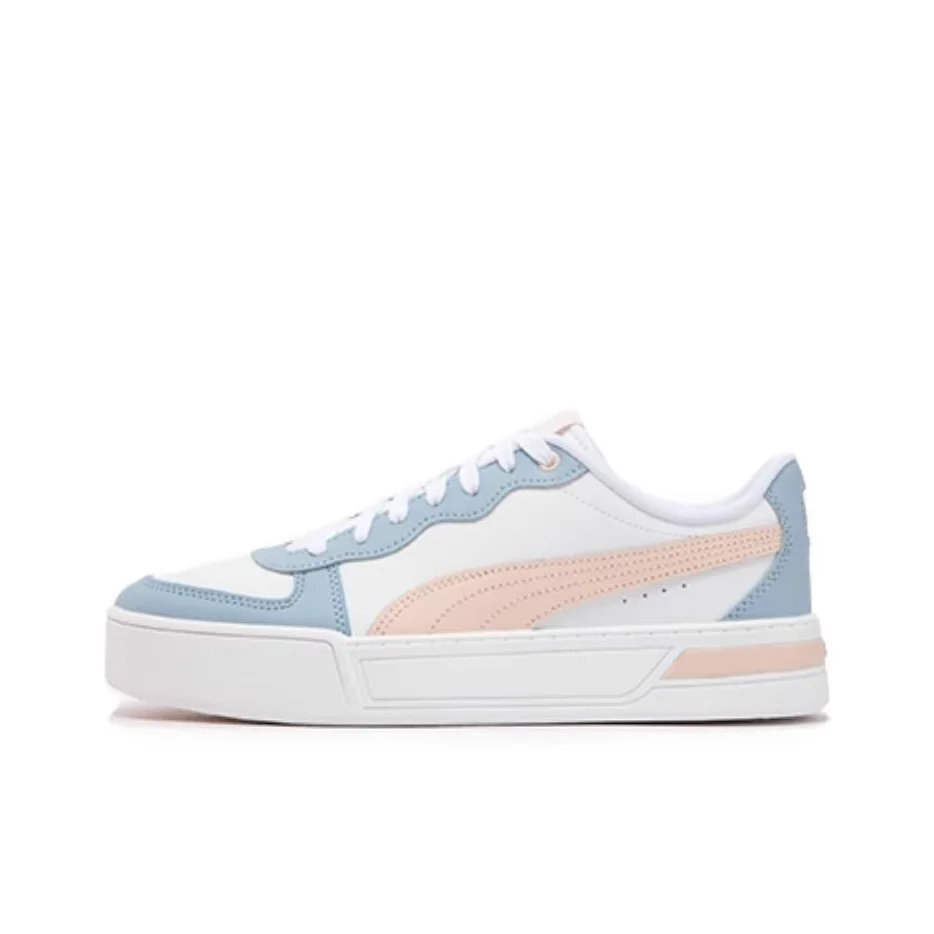 PUMA Skye Trainers Height Increasing Low top Skateboard Shoes Women's Pink Blue 374764-24