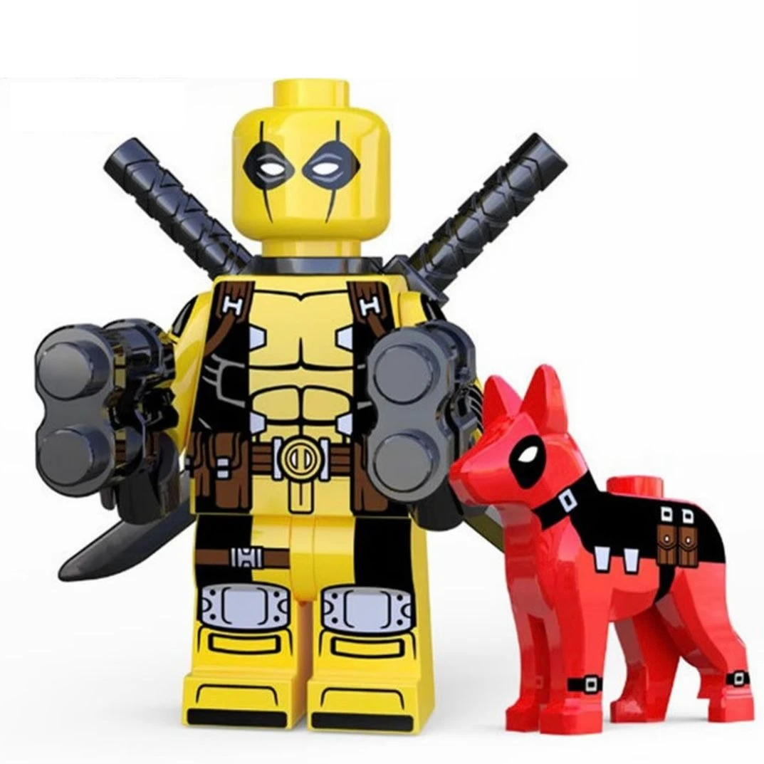 The Avengers Movie Figure 5cm New Deadpool Peripheral Model Assembling Building Blocks Desktop Decoration Ornaments Gifts Toys