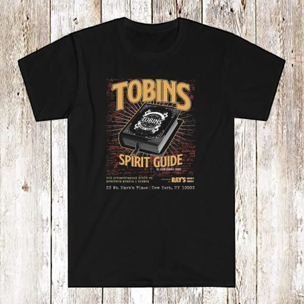 

Ghostbuster Rays Tobins Spirit Guide Occult Books Men's Black T-Shirt Size S-5xl