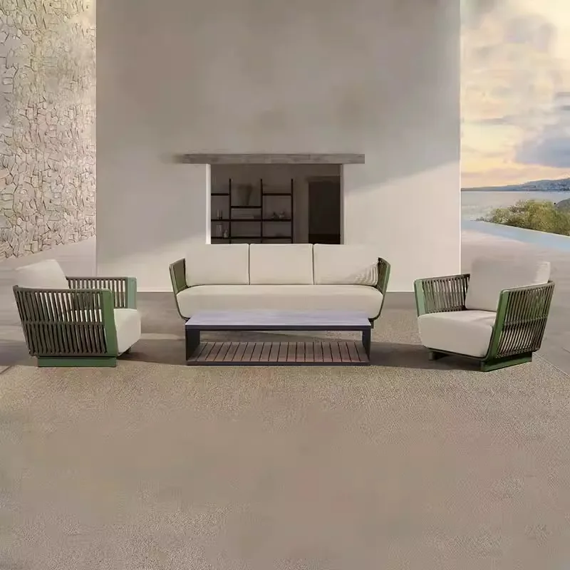 

Диваны для отдыха на открытом воздухе Балкон Акцент Дизайн Двор Отель Сад Диваны Пол Скандинавская офисная мебель Arredo Giardino Lshysf