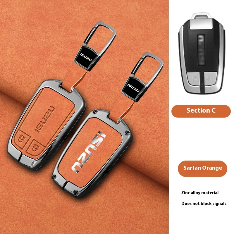 

Zinc Alloy Car Remote Key Case Cover Shell Bag For Isuzu D-MAX MUX Truck DMAX 2015 2016 2017 2018 2019 2020 Keychain Accessories