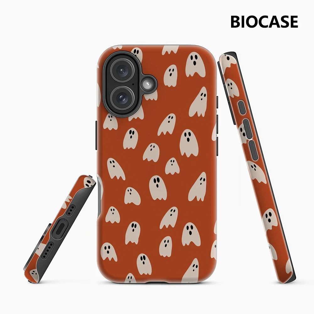 Niedliche Halloween-Geistermuster IPhone 17 Must-Haves Handyhülle für IPhone 17 16 15 14 13 12 Pro Max Plus Doppelschichtige Rückseite