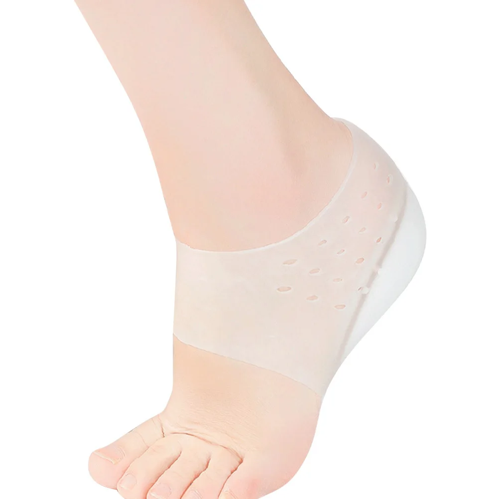 

Height Increase Silicone Heel Pads Invisible Insoles Cover 2cm Lightweight Medical Grade Shoe Inserts Heel Lift Insoles