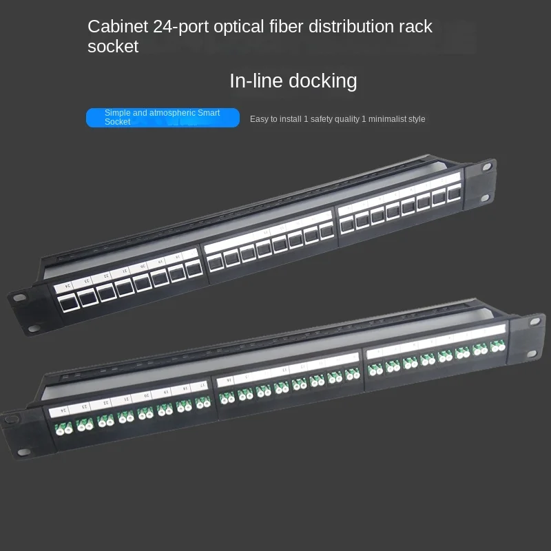 RJ45 24 port SC, LC fiber optic with flange direct female to female network internet adapter distribution frame