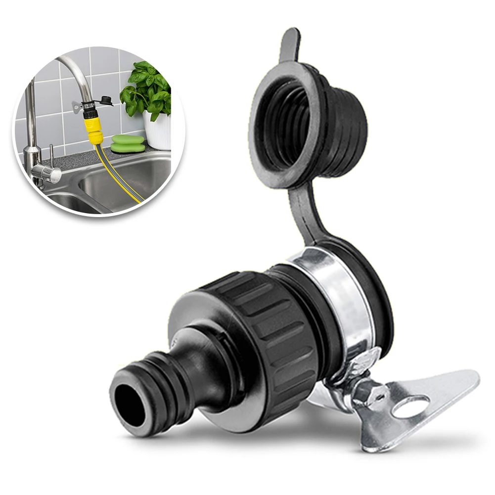 2.645-256.0 Threadless Quick Connect Tap Adaptor Garden Water Pipe Connector  Hose Pipe Fitting For Washing Garden Irrigation