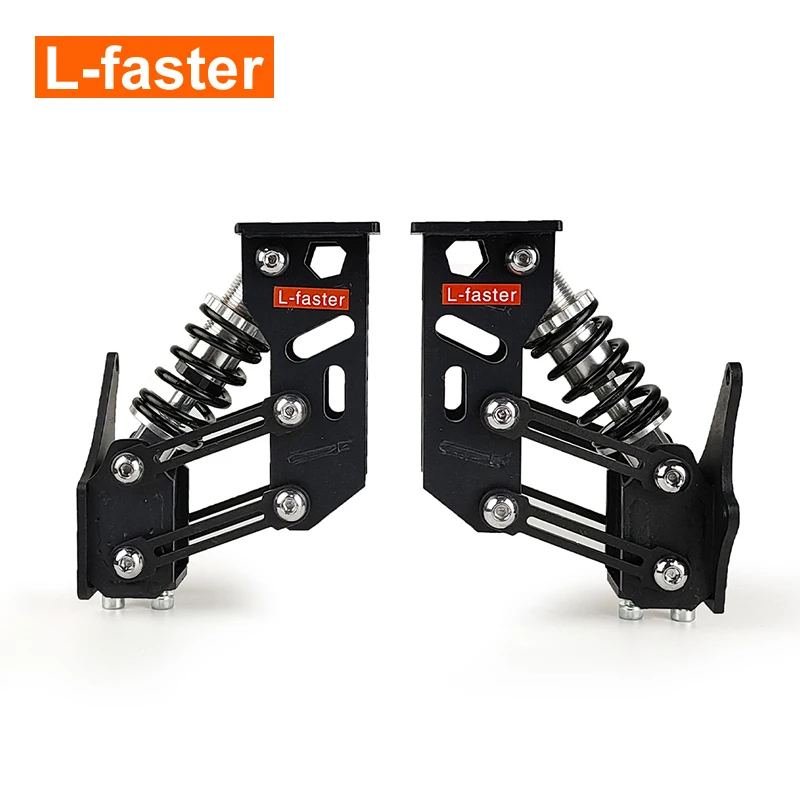 L-Faster Custom Spring Shock Absorption Suspension Bracket for Electric Hub Wheels Real-World Performance Tested by an Off-Road eBike Builder