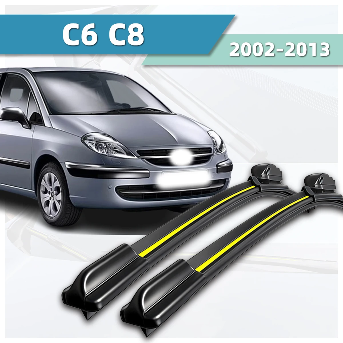

Suitable For Citroen C6 C8 (2002-2013) Wipers With All-Weather Stability Wear Resistance Durability Car Windshield Wiper Blades