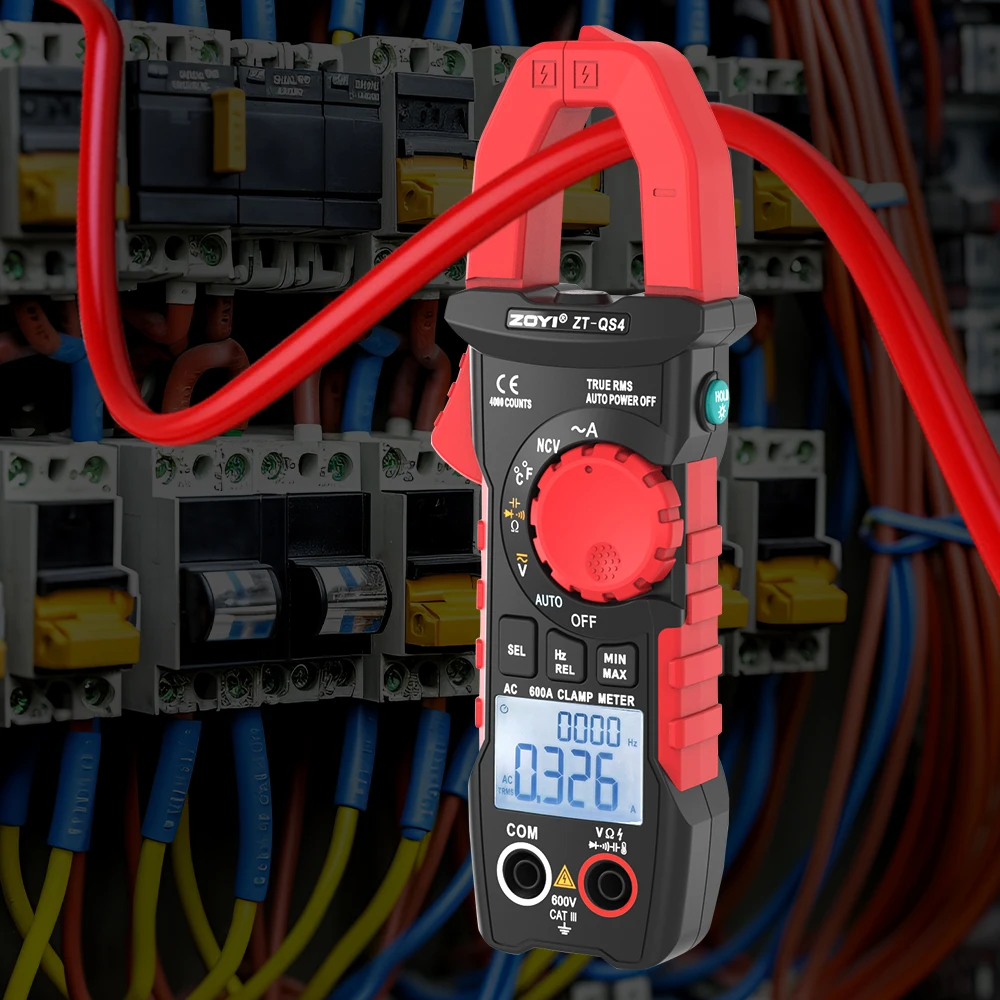ZOYI ZT-QS4 متعدد الرقمية المشبك متر فاحص 4000 عدد التيار المتناوب/تيار مستمر الجهد الفولتميتر هرتز السعة NC VO لا ديود تستر أداة Y