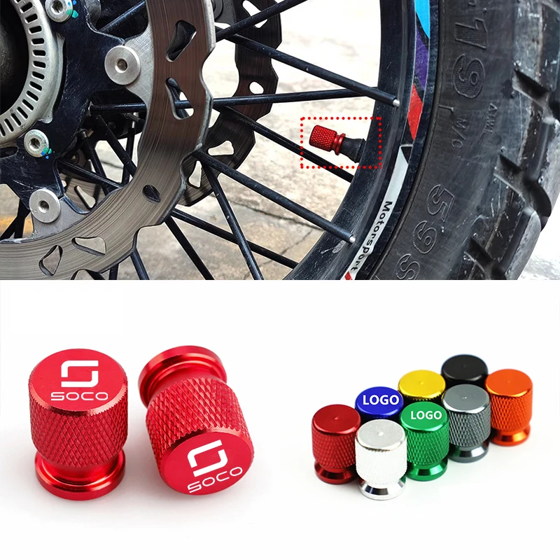 For Super SOCO TC MAX Street Hunter Wanderer TS CPX CUX CU Mini Air Port Stem Cover Motorcycle Aluminium Wheel Tire Valve Cap