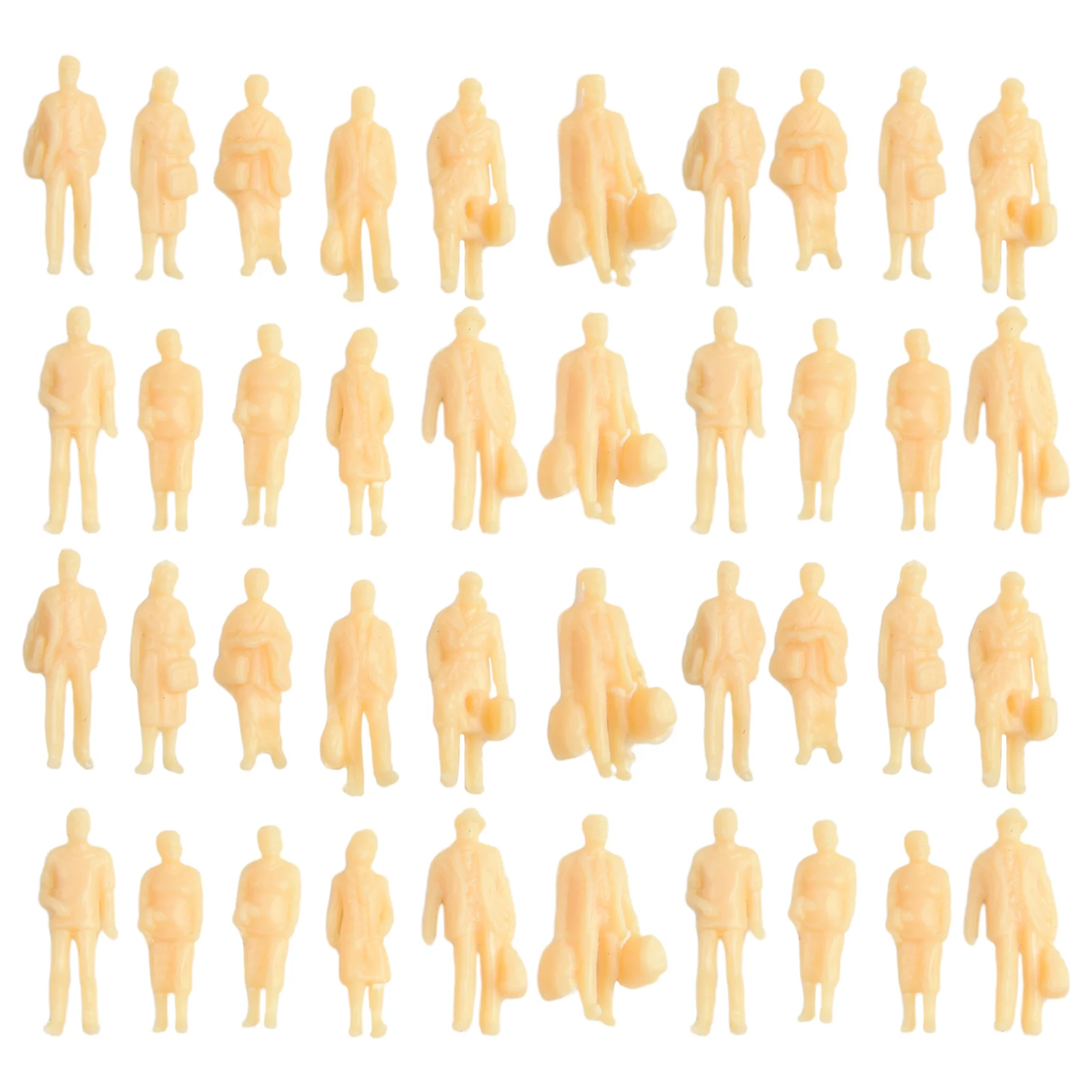 Model People 60pcs Realistic HO Scale Model Figures with Manual Coloring for your Street Scenes and Diorama Building
