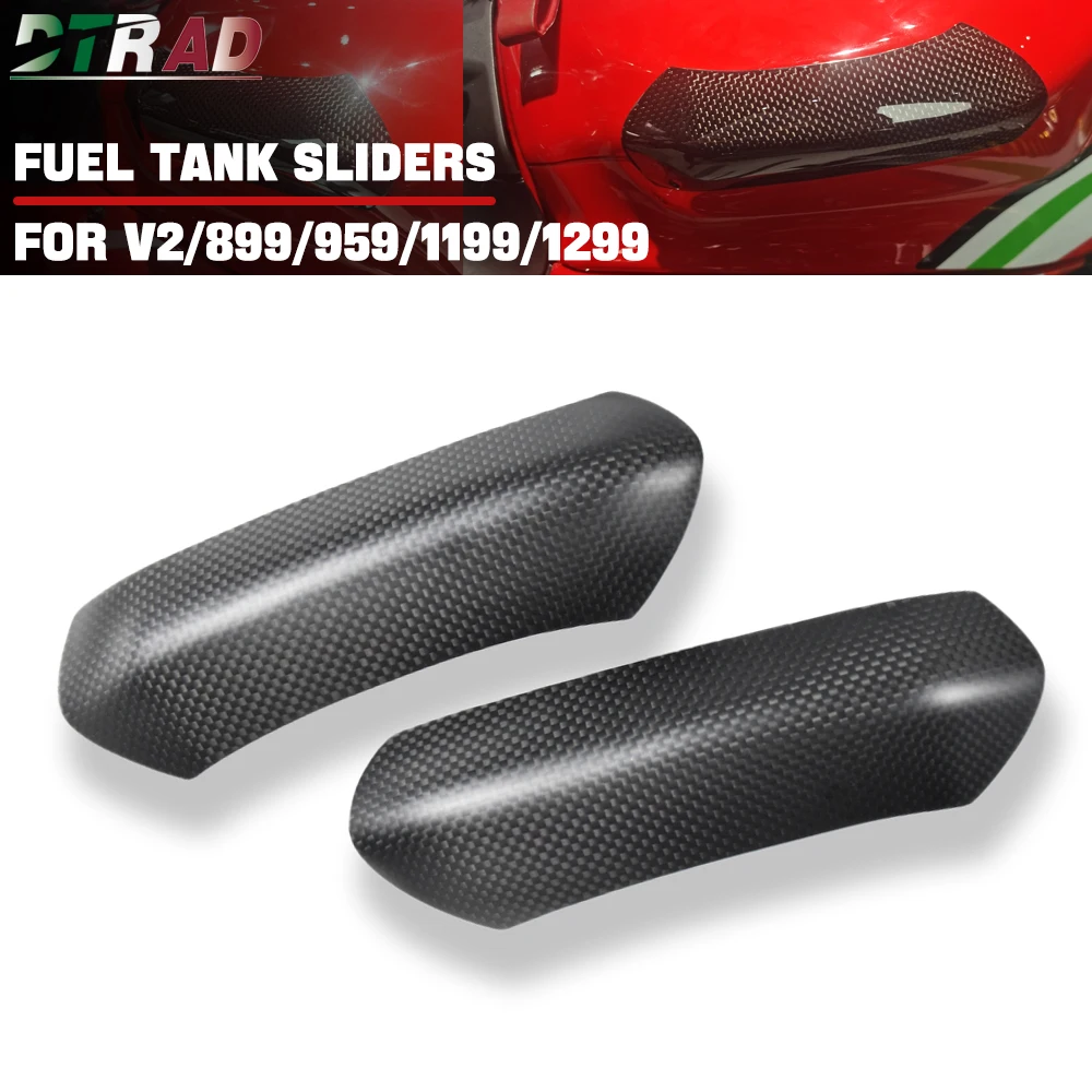 

New For DUCATI Streetfighter V2 899/959/1199/1299 Panigale S R Carbon Fiber Fuel Tank Sliders Side Protector Motorcycle Modified