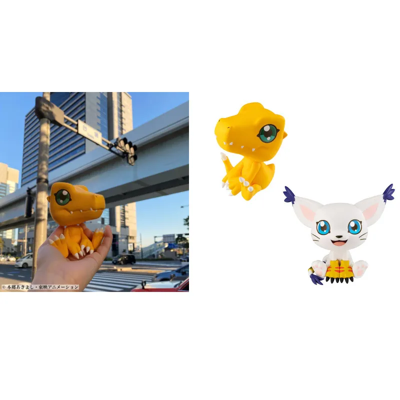 

MegaHouse Look Up Original Digital Monster Anime Figure 11cm Tailmon Agumon Action Figure Toys For Kids Gift Collectible Model