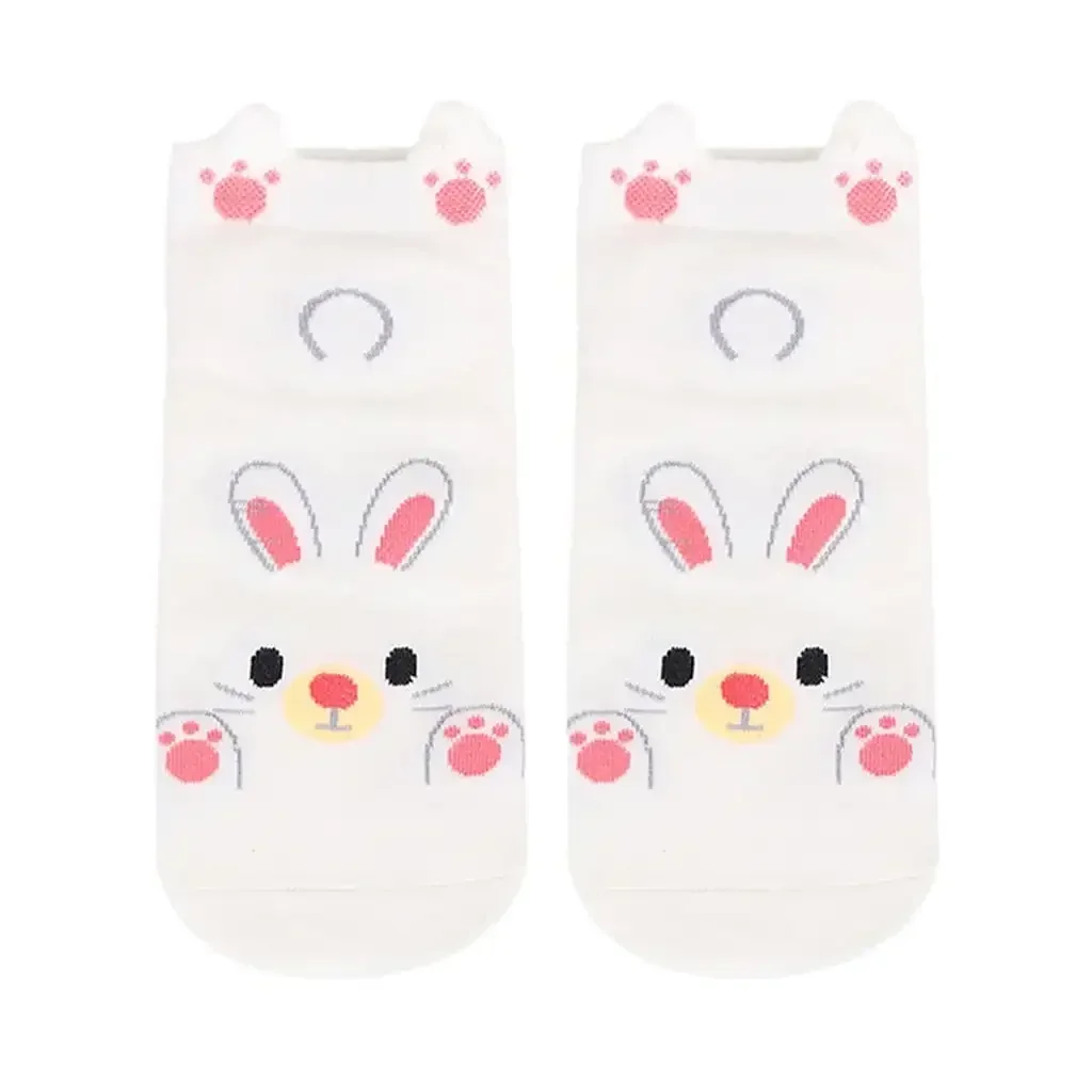 yuehao socks sock ankle socks gift character man art cotton animal women cute socks white