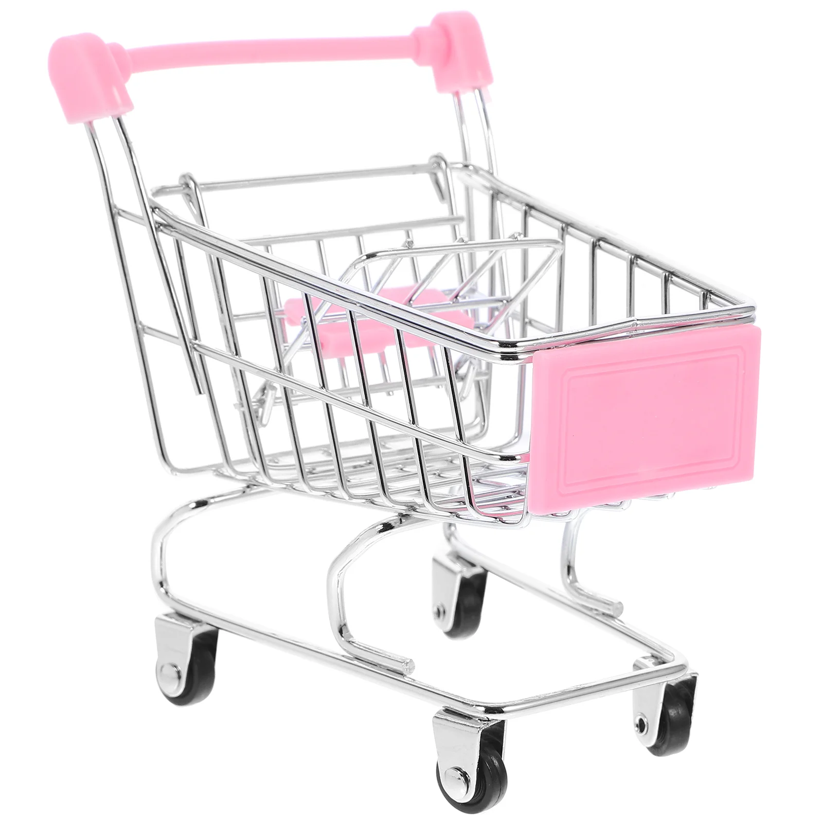 Accessory Toys Children for Pretending Game Delicate Mini Shopping Cart Miniature Decoration Metal