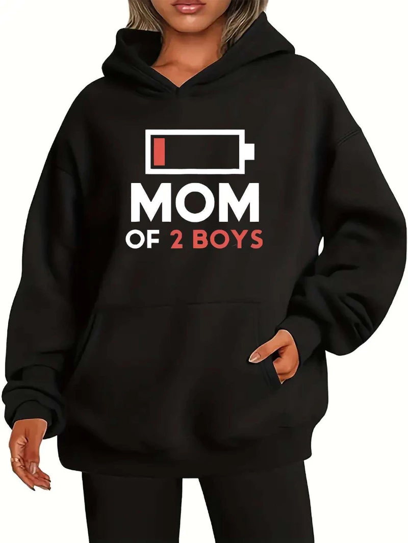 

2025 Autumn and Winter Black Casual Pullover Sweatshirt with Front Pockets High-end Luxury Is for Both Men and Women Top Y2k