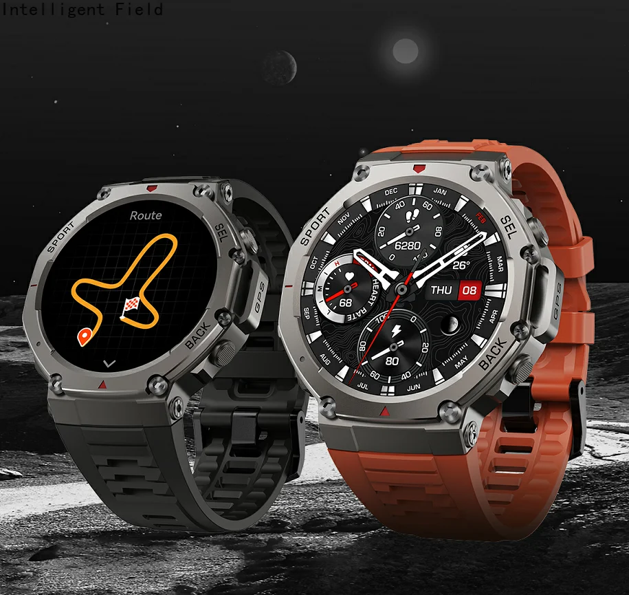 

Upgrade to 5ATM Waterproof Smart Watch 1.43 Inch AMOLED Screen 170+ Sport Modes GPS Tracker Health Monitor