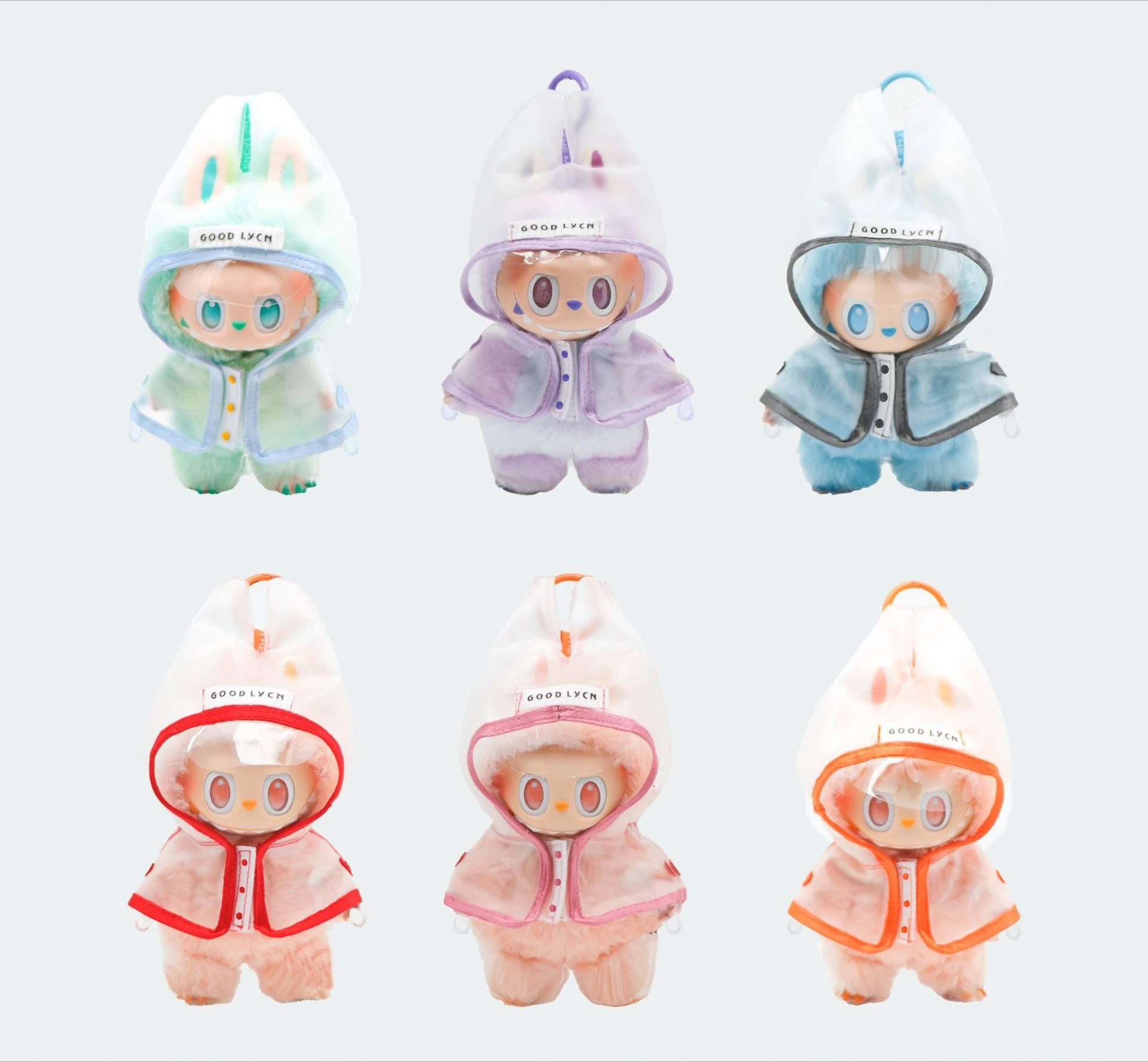 

Labubu водонепроницаемый кукольный плащ для вечеринки, незаменимый милый крутой дизайн, идеально подходящий для ходьбы и демонстрации