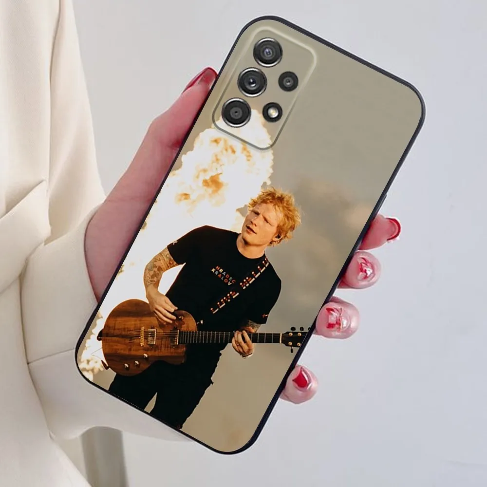 Singer Ed S-Sheeran Phone Case For Samsung S24,S21,S22,S23,S30,Ultra,S20,Plus,Note,10,9,5G Black soft silicone case